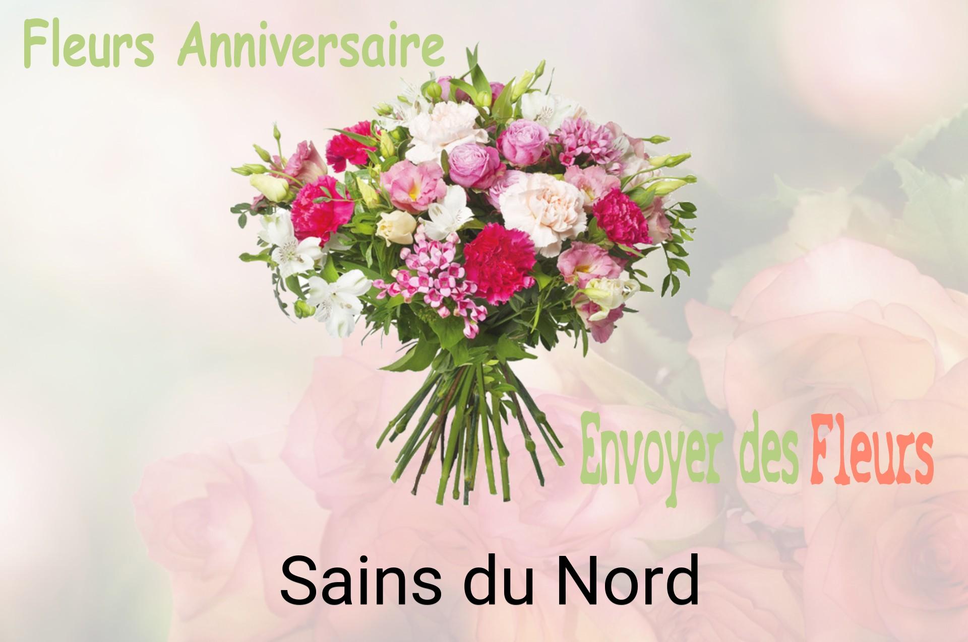 Bouquet de fleurs d’anniversaire livré à Sains-du-Nord