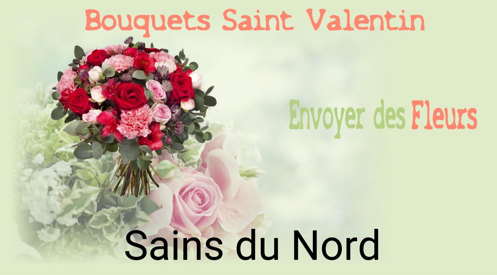 Roses de Saint-Valentin livrées à Sains-du-Nord
